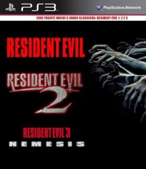 Resident Evil 1 + 2 + 3 Trilogy (Clássico Ps1) Midia Digital Ps3